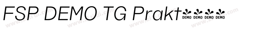 FSP DEMO TG Prakt字体转换 FSP DEMO TG Prakt字体转换